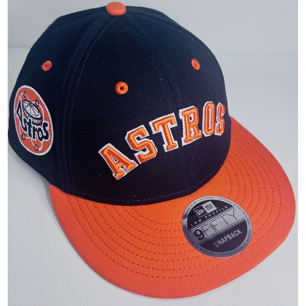 New Era Houston Astros‎ Felt x MLB Navy Low Profile 9FIFTY Snapback HAT – NWT 🧢